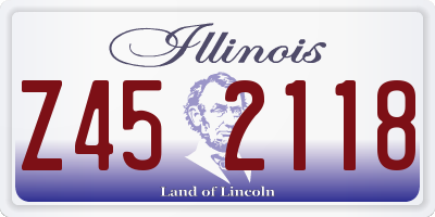 IL license plate Z452118