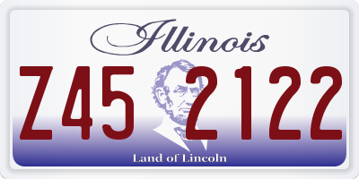 IL license plate Z452122