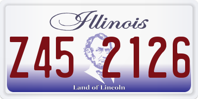 IL license plate Z452126
