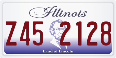 IL license plate Z452128
