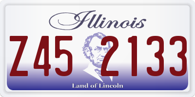 IL license plate Z452133