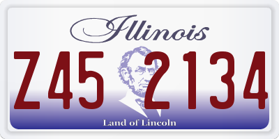 IL license plate Z452134