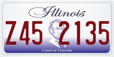IL license plate Z452135