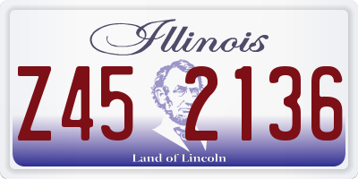 IL license plate Z452136