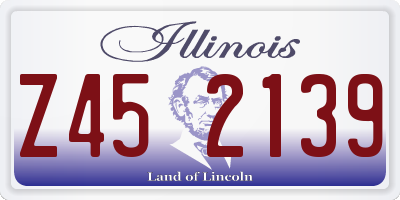IL license plate Z452139