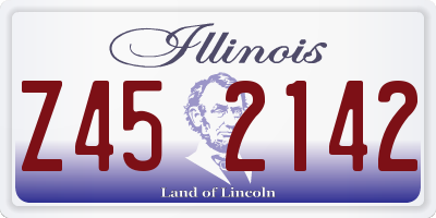 IL license plate Z452142