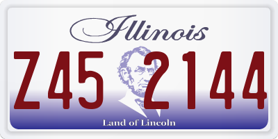 IL license plate Z452144