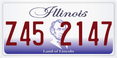 IL license plate Z452147