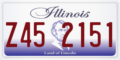 IL license plate Z452151