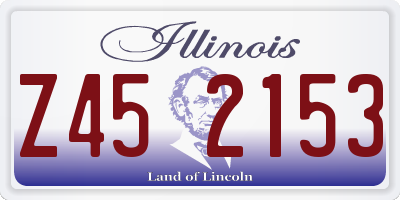 IL license plate Z452153