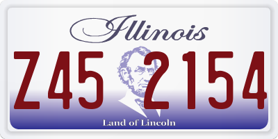 IL license plate Z452154
