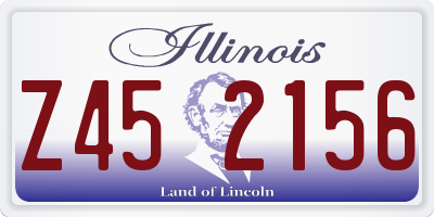 IL license plate Z452156