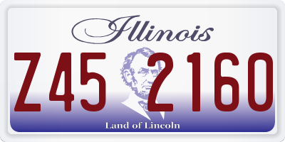 IL license plate Z452160