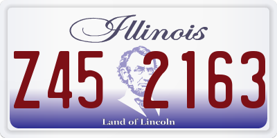 IL license plate Z452163