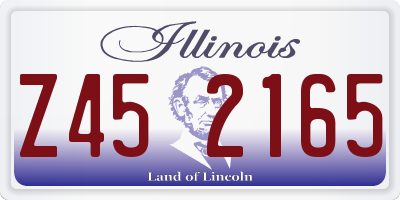 IL license plate Z452165