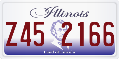 IL license plate Z452166