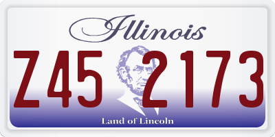 IL license plate Z452173