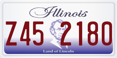 IL license plate Z452180