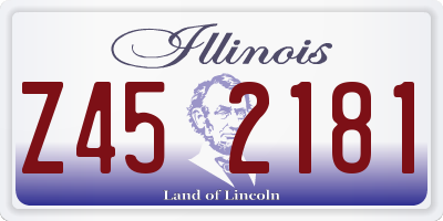IL license plate Z452181