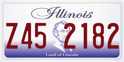 IL license plate Z452182