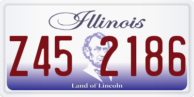IL license plate Z452186