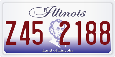 IL license plate Z452188