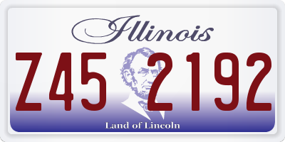 IL license plate Z452192