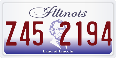 IL license plate Z452194