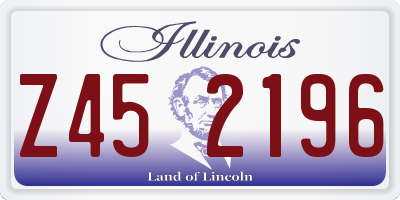 IL license plate Z452196