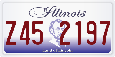 IL license plate Z452197