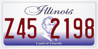 IL license plate Z452198