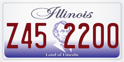 IL license plate Z452200