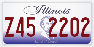 IL license plate Z452202
