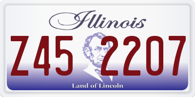 IL license plate Z452207