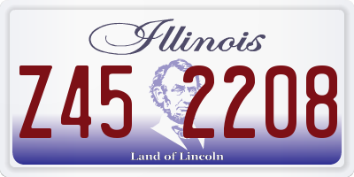 IL license plate Z452208