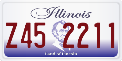 IL license plate Z452211