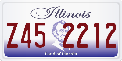 IL license plate Z452212