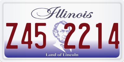 IL license plate Z452214