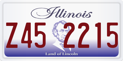 IL license plate Z452215