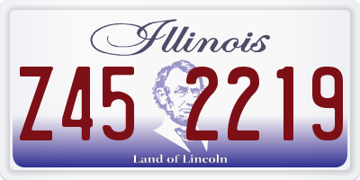 IL license plate Z452219