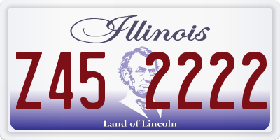 IL license plate Z452222