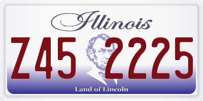 IL license plate Z452225