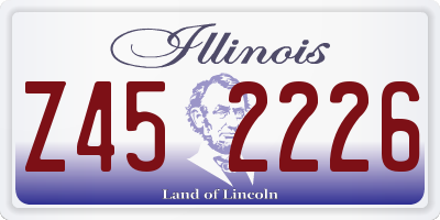 IL license plate Z452226