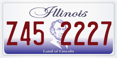 IL license plate Z452227