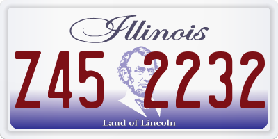 IL license plate Z452232
