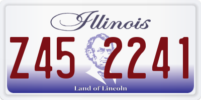 IL license plate Z452241