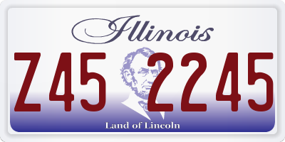 IL license plate Z452245