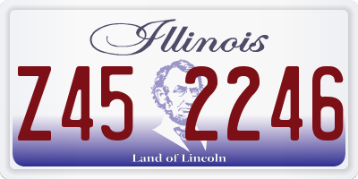 IL license plate Z452246