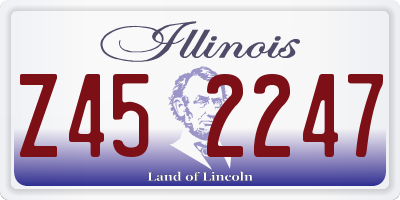 IL license plate Z452247