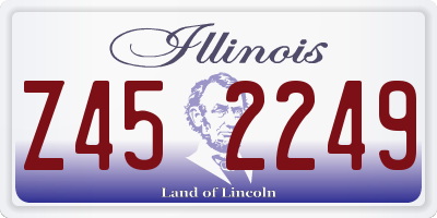 IL license plate Z452249